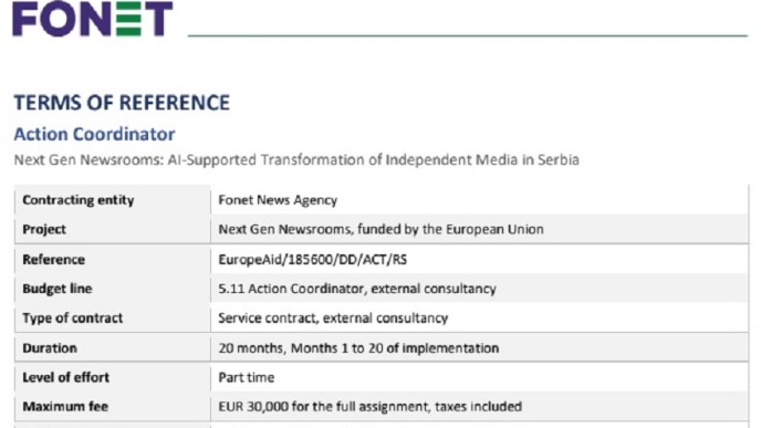 FoNet Invites Proposals for Project Coordinator